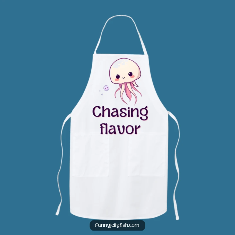 Funny Kawaii Jellyfish Apron: Cook with Ocean Playfulness, Aquatic Gift!
