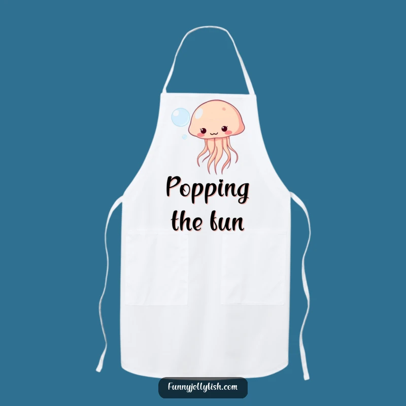 Funny Kawaii Jellyfish Apron - Playful Kitchen Fun, Perfect Humorous Gift