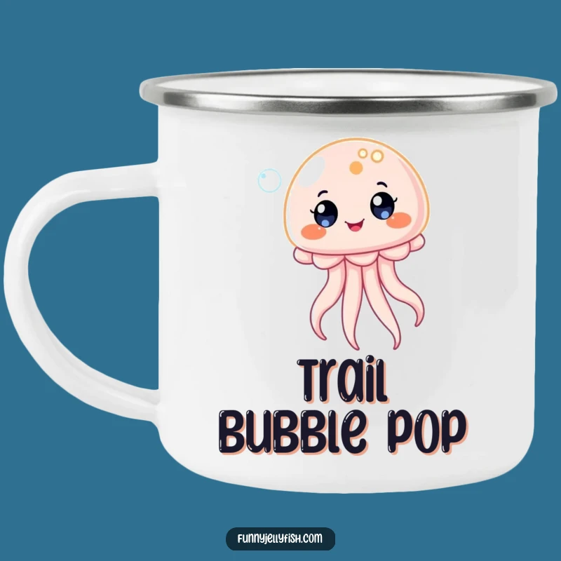 Funny Kawaii Jellyfish Bubble Camping Mug - Adventure Delight