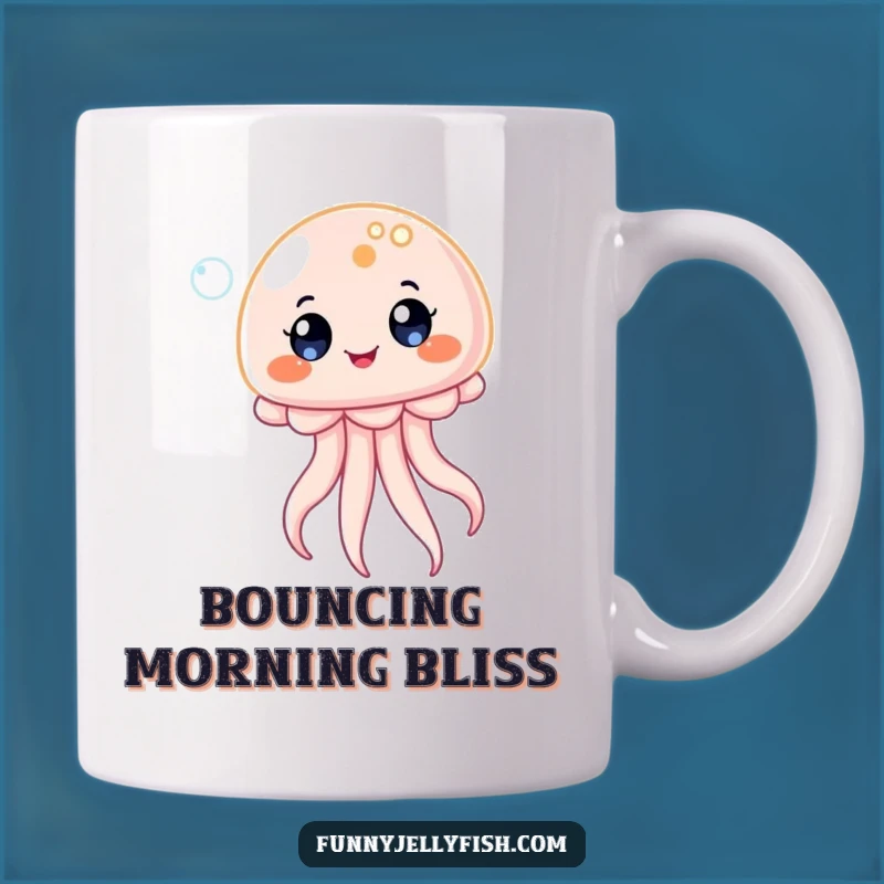 Funny Kawaii Jellyfish Bubble Mug - Joyful Bouncing Fun