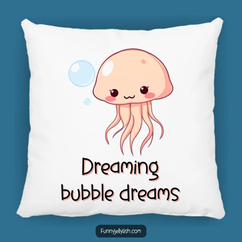 Funny Kawaii Jellyfish Pillow - Soft Playful Comfort, Hilarious Accent