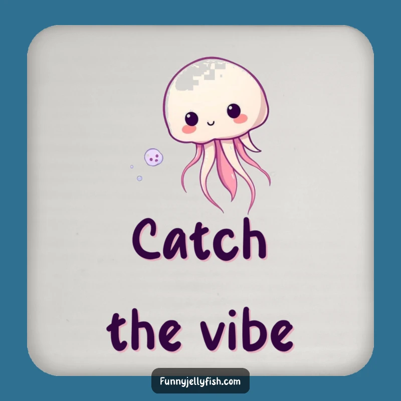 Funny Kawaii Jellyfish Coaster: Protect Surfaces with Playful Ocean Charm!
