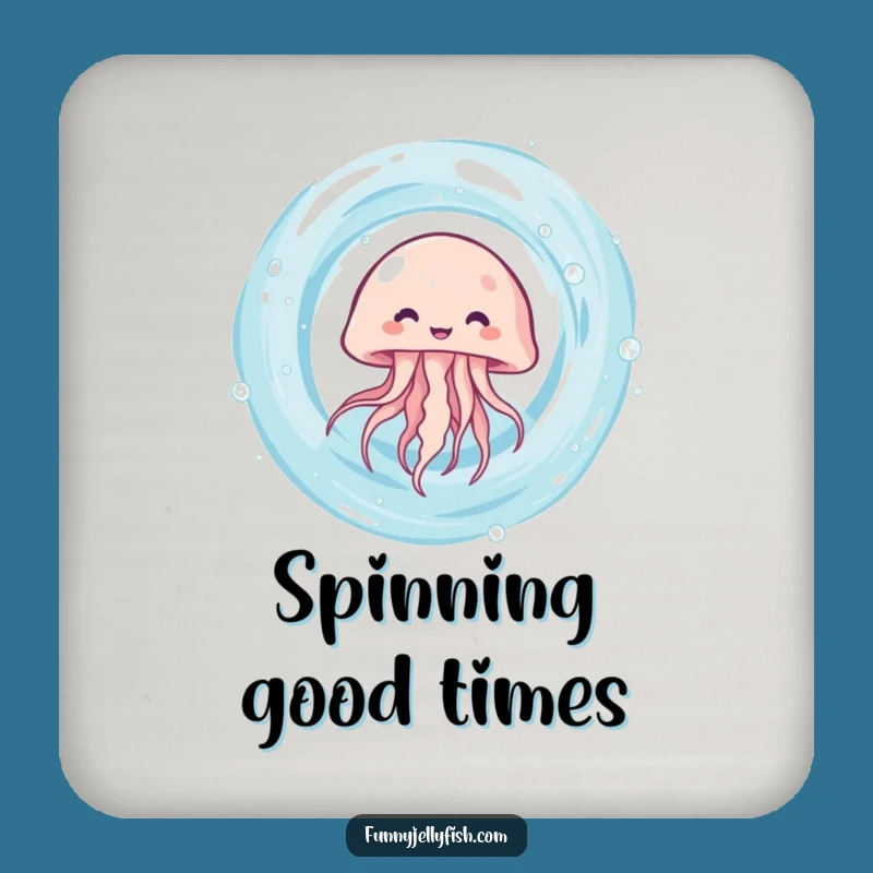 Funny Kawaii Jellyfish Vortex Coaster: Cute Spinner, Perfect Table Funny Gift