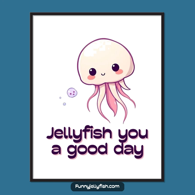 Funny Free Printable Wall Art: Jellyfish Plankton Art, Humorous Downloadable Ocean Decor