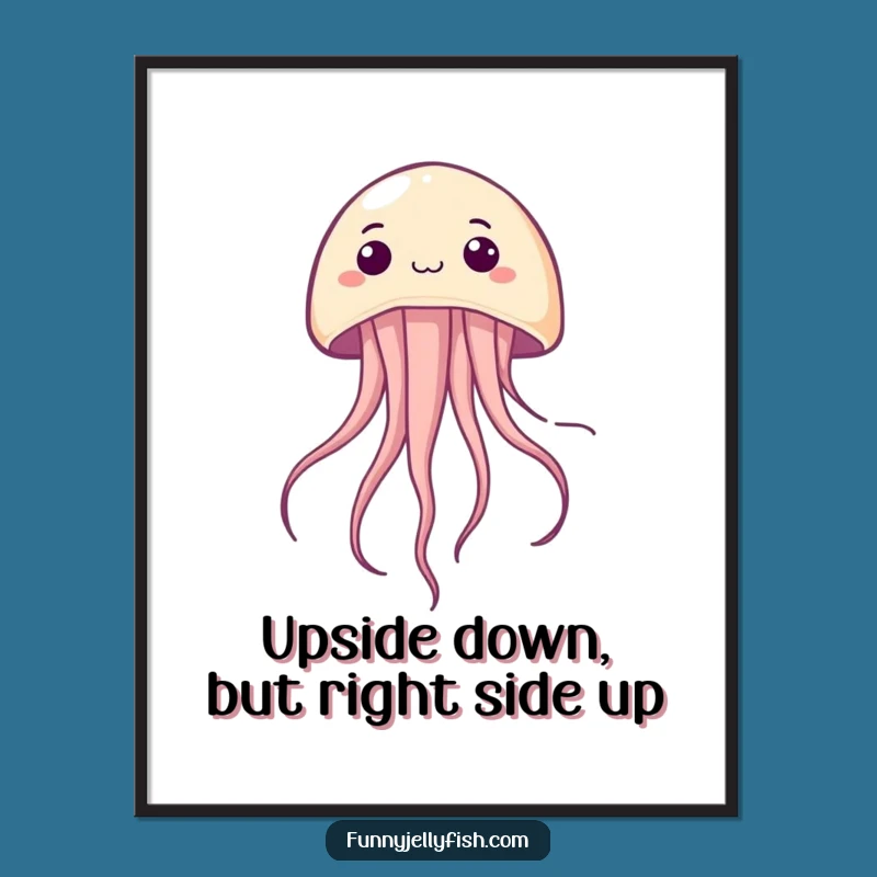 Free Printable Wall Art: Upside-Down Jellyfish - Funny Downloadable Decor