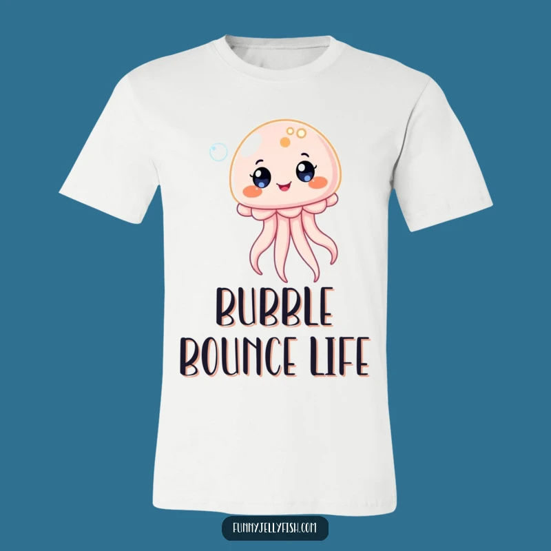 Funny Kawaii Jellyfish Bubble T-Shirt - Bounce with Delight!