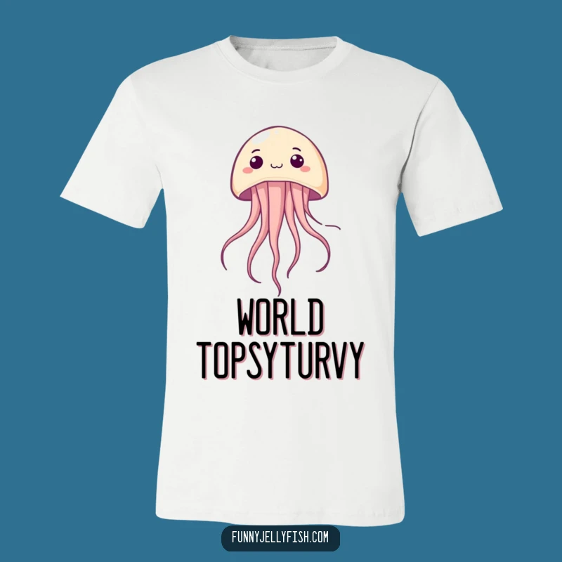 Funny Kawaii Jellyfish Upside Down T-Shirt - Wear Your Surprise!